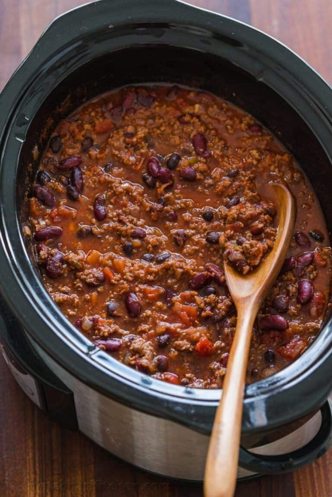 Slow Cooker Beef and Bean Chili