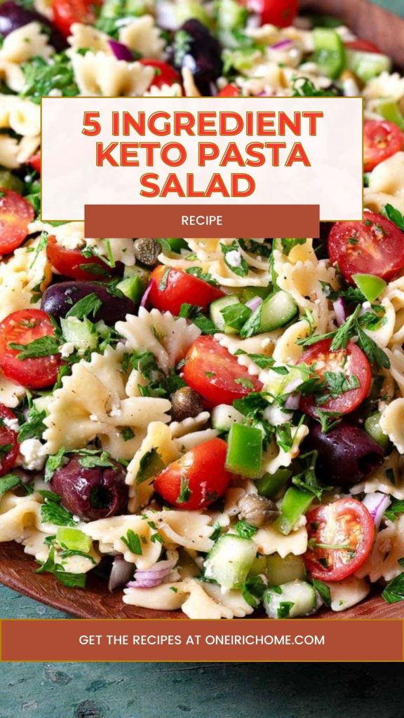 5 Ingredient Keto Pasta Salad