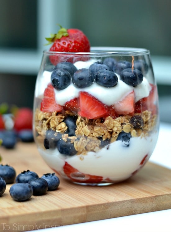 Red, White, and Blue Parfaits
