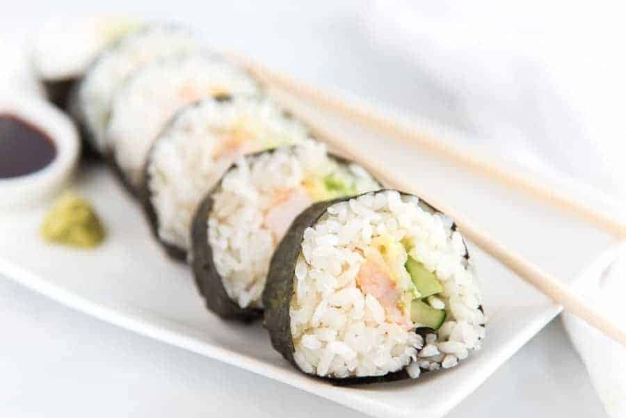 Homemade Shrimp Sushi