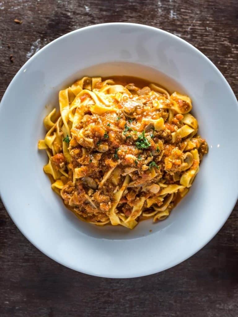Lentil and Mushroom Bolognese