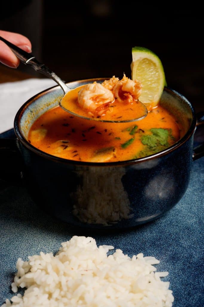 Spicy Thai Coconut Curry Soup