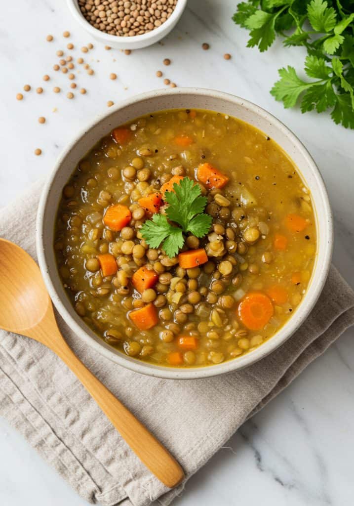 20-Minute Lentil Soup One Pot Meal