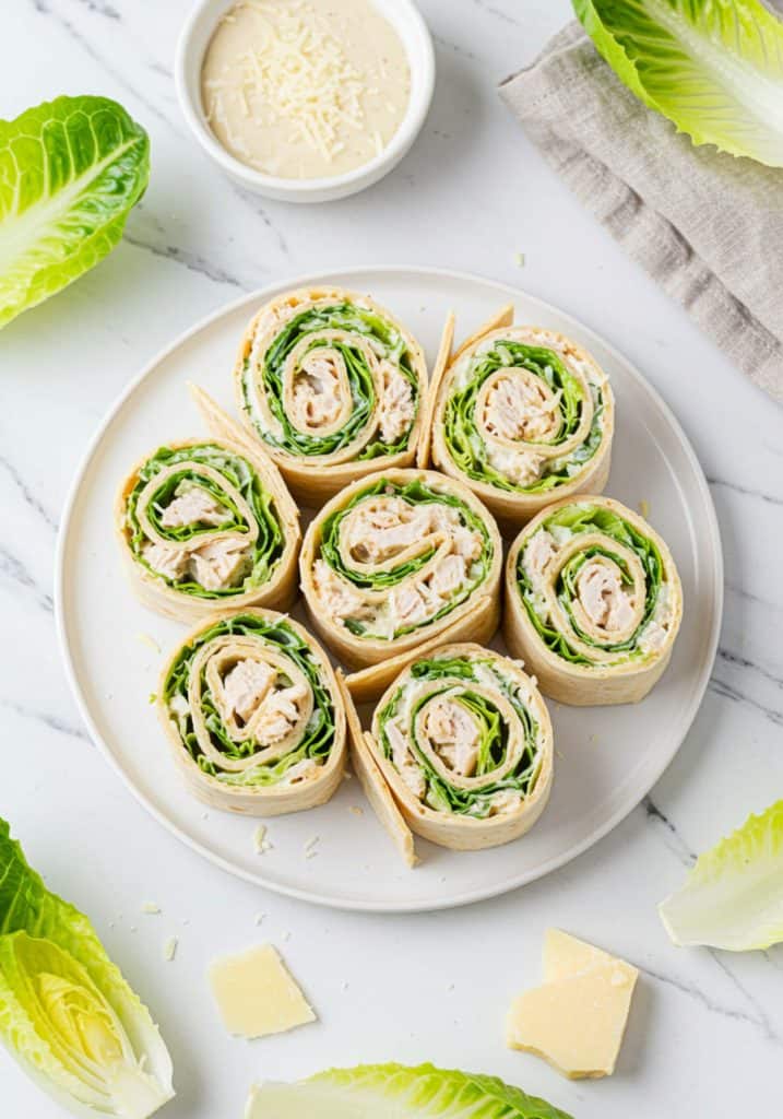 Chicken Caesar Pinwheels