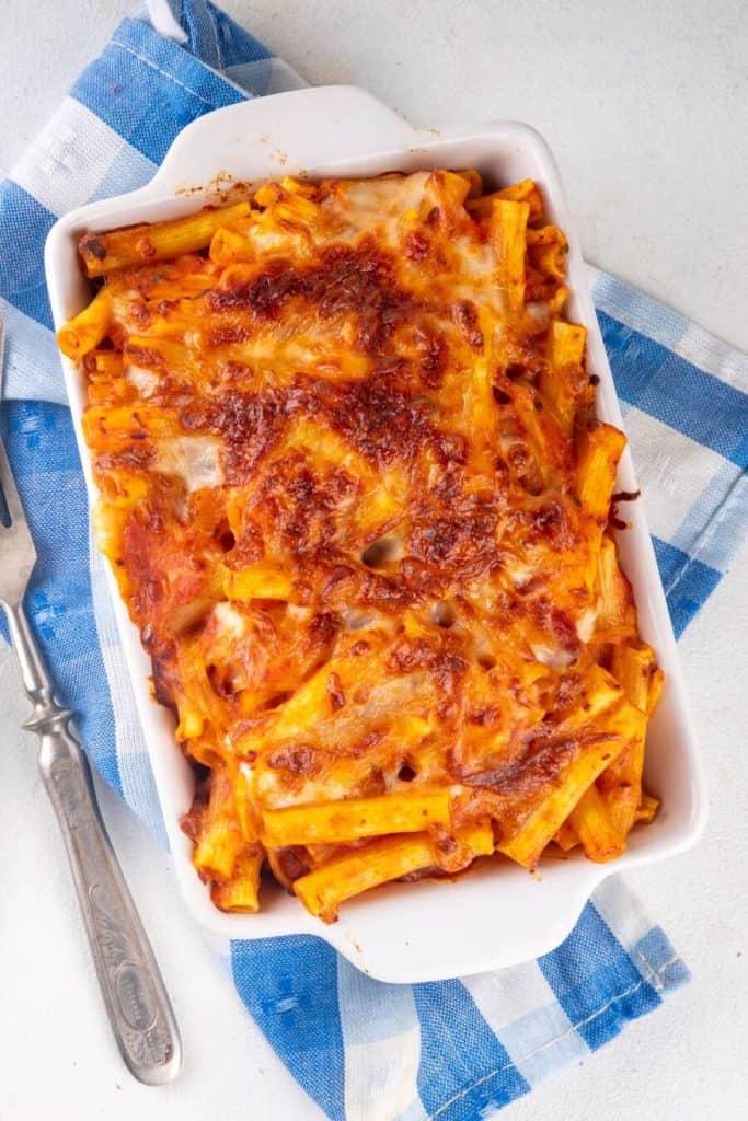 Dump-and-Bake 3-Cheese Baked Ziti
