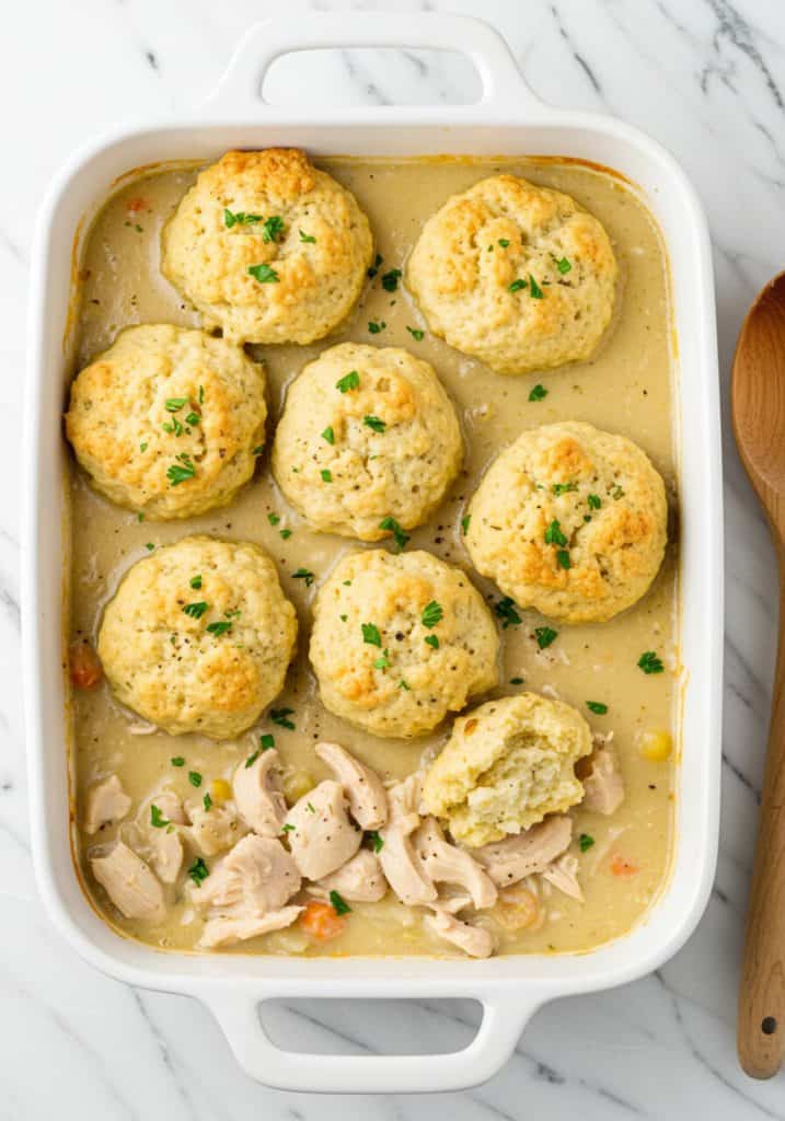 Dump-and-Bake Chicken and Dumplings