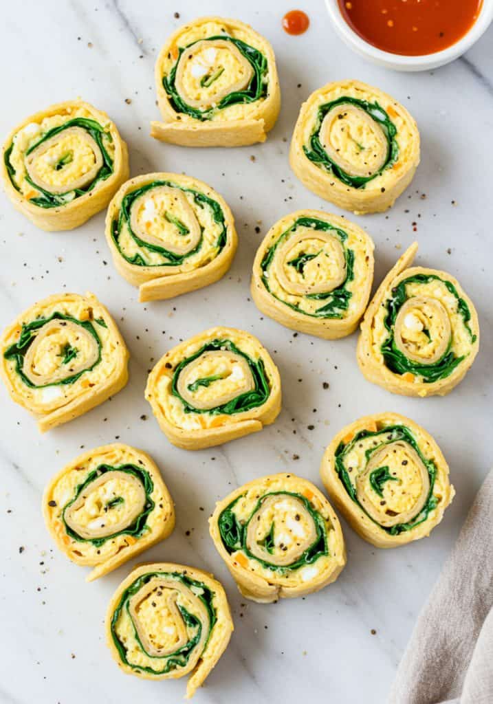 Egg and Cheese Breakfast Pinwheels