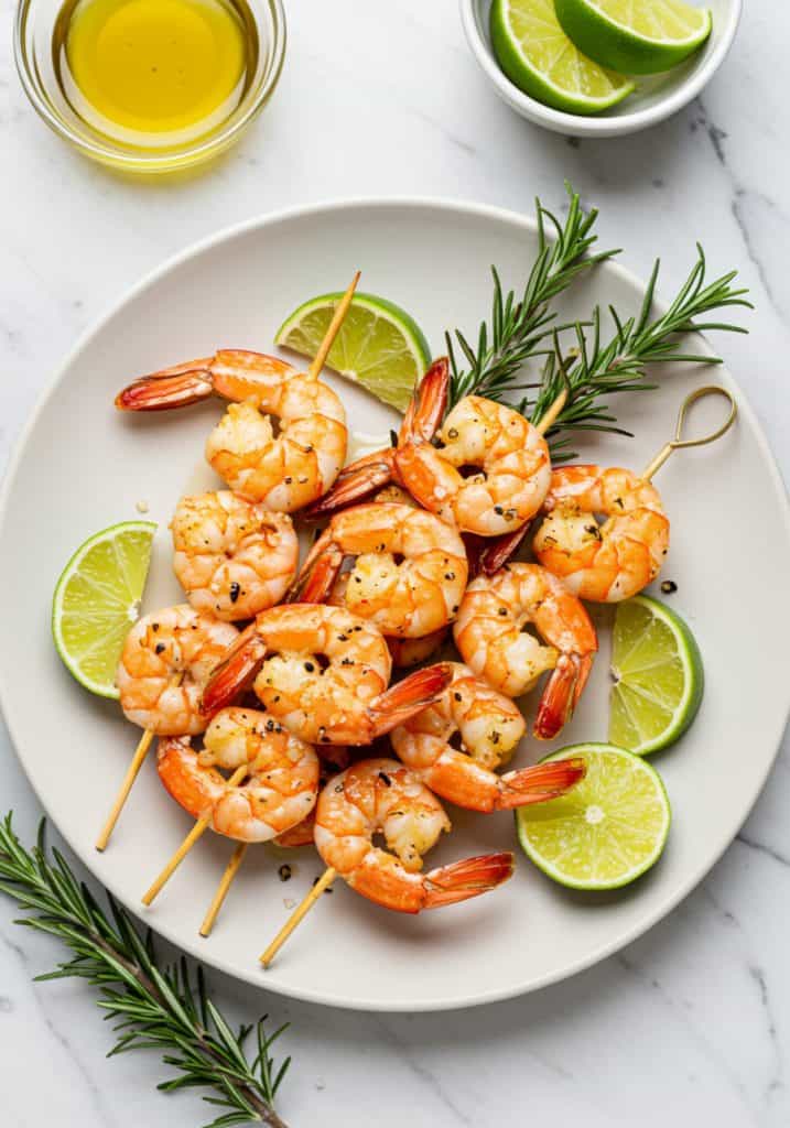 Lime-Rosemary Shrimp Skewers