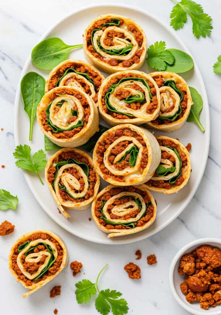 Mexican Pinwheels with Chorizo
