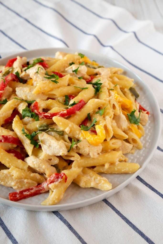 One Pot Veggie Fajita Pasta