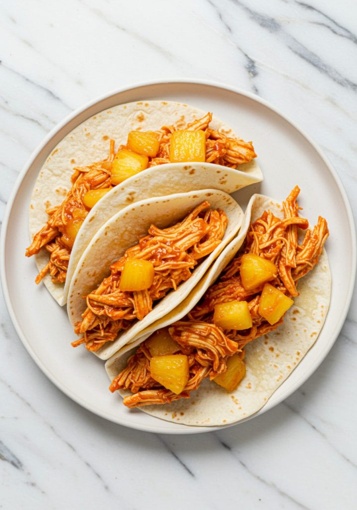 Instant Pot Spicy Pineapple Chicken Tacos