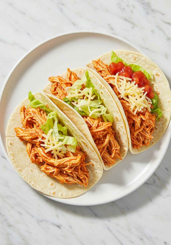 Summer Crock Pot Chicken Tacos